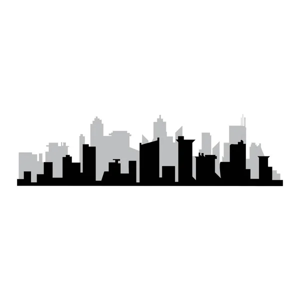 简易城市建筑矢量标识 — 图库矢量图片