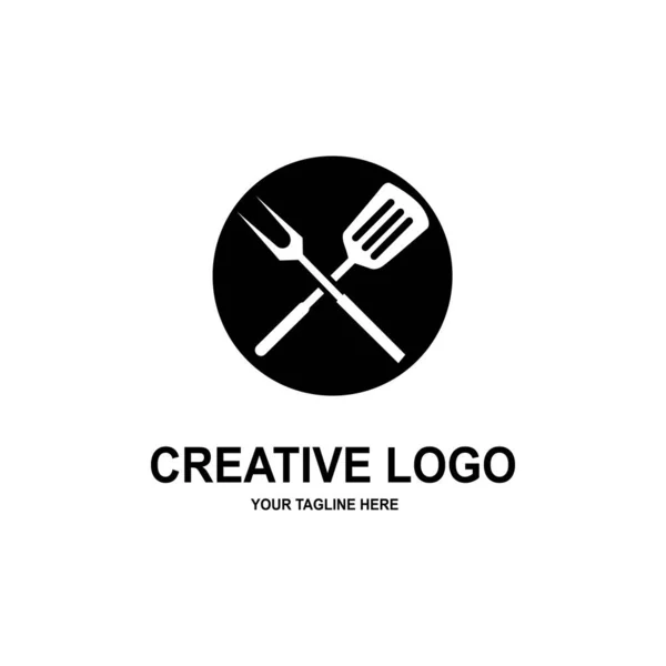 Шаблон Логотипу Шеф Кухаря Капелюха Векторні Ілюстрації — стоковий вектор