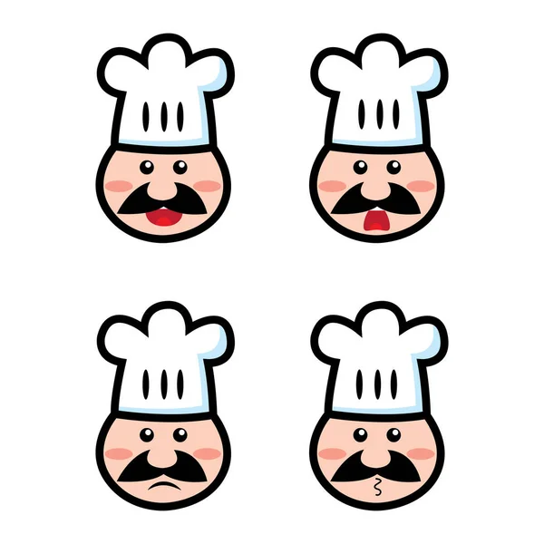 Chapeau Chef Modèle Logo Illustration Vectorielle — Image vectorielle