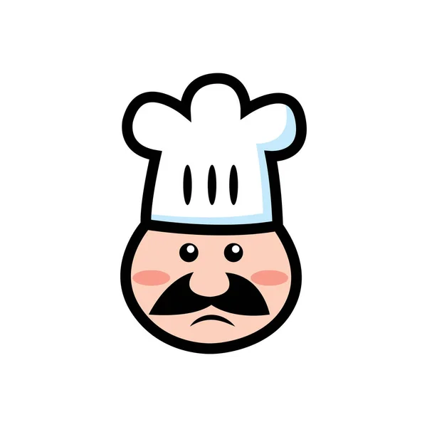 Chapeau Chef Modèle Logo Illustration Vectorielle — Image vectorielle