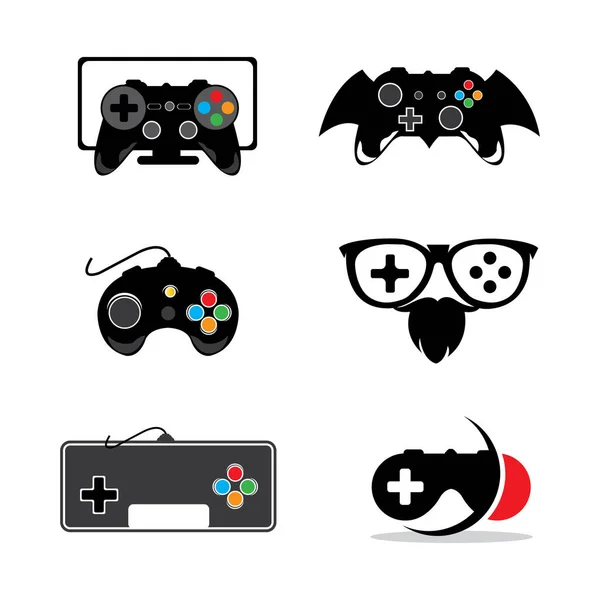 Simple Cool Free Game Stick Icon Vector Logo — Stock vektor
