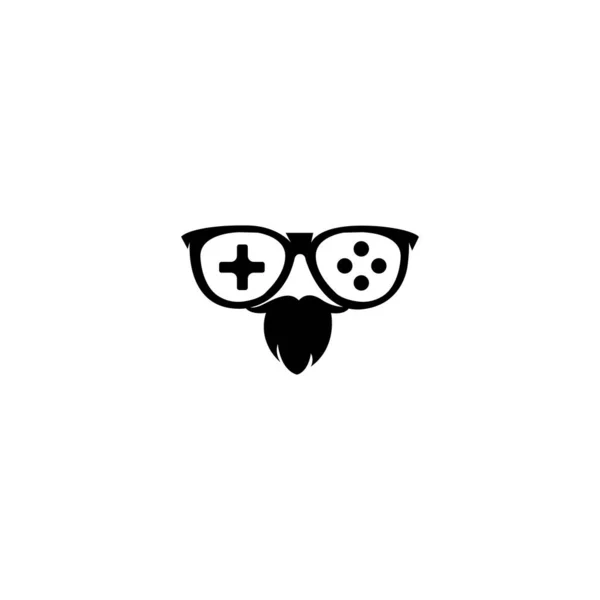 Jednoduché Cool Zdarma Herní Tyč Ikona Vektorové Logo — Stockový vektor