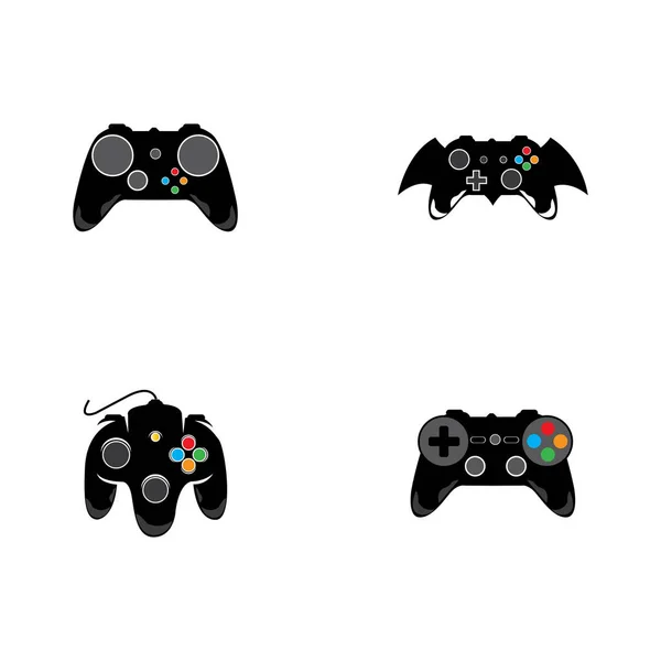 Eenvoudige Koele Gratis Game Stick Pictogram Vector Logo — Stockvector