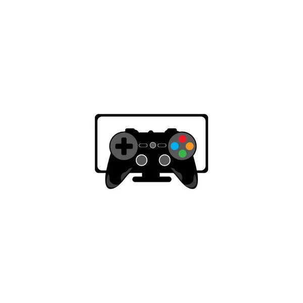 Simple Cool Free Game Stick Icon Vector Logo — Stock vektor