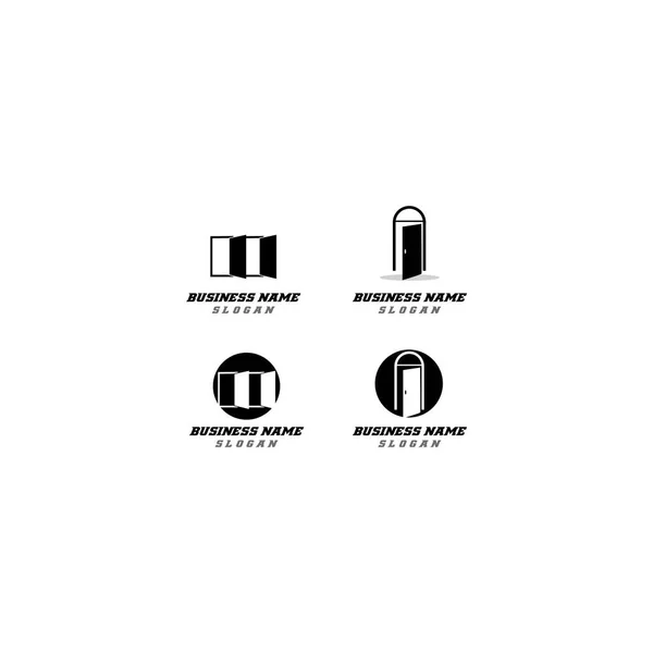 Logotipo Vetor Ícone Porta Simples —  Vetores de Stock