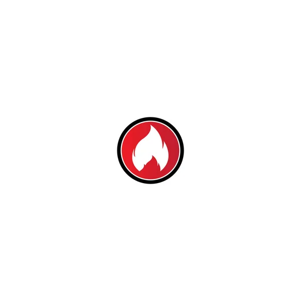 Einfaches Und Cooles Feuer Symbol Vektor Logo — Stockvektor