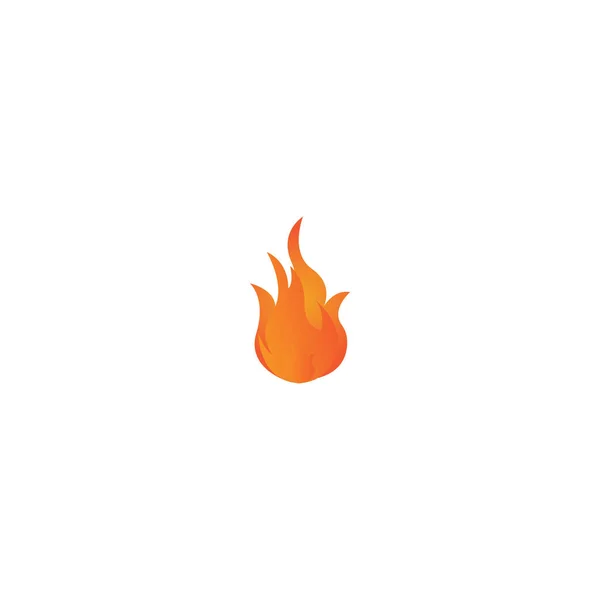 Simple Cool Fire Icon Vector Logo — Stock Vector