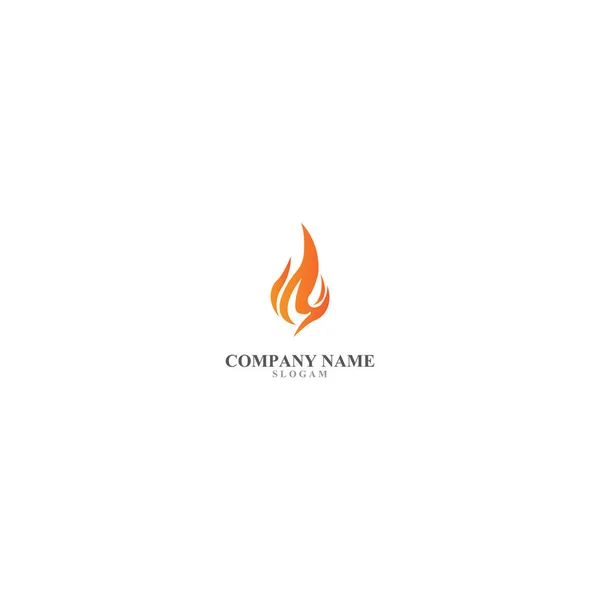 Logo Vectoriel Icône Feu Simple Cool — Image vectorielle