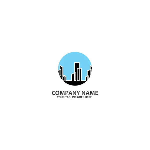 Icone Vetor Livre Logotipo Propriedade Construção — Vetor de Stock