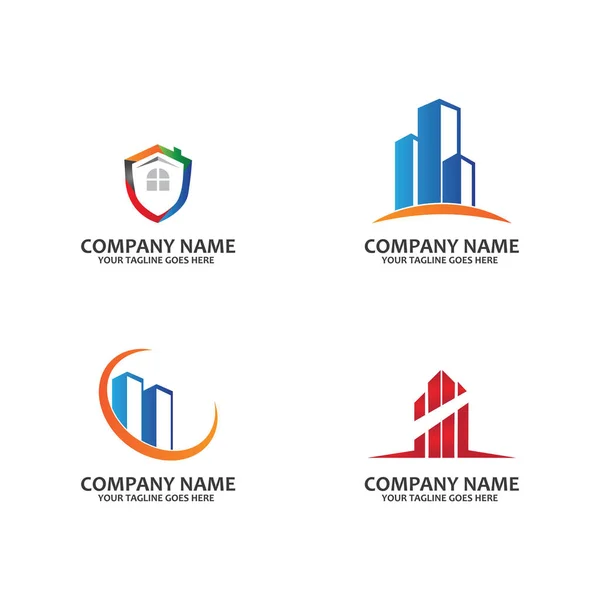 Property Construction Logo Free Vector Icon — Stock Vector