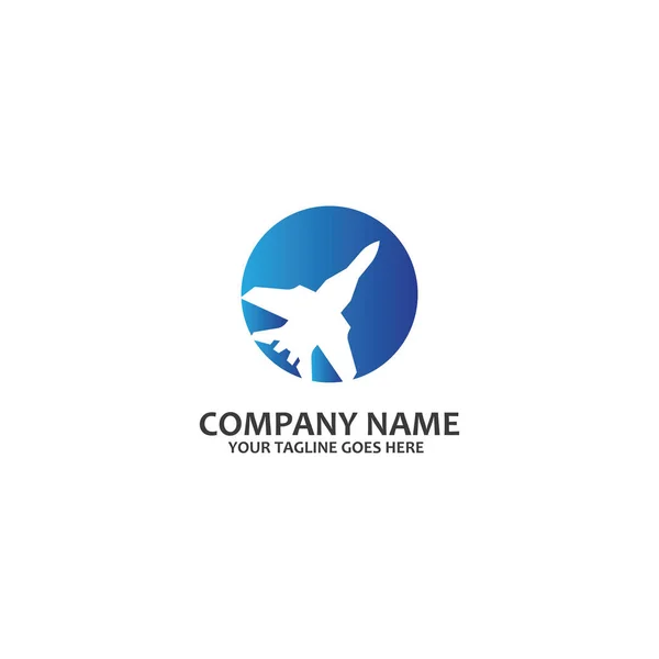 Logo Vectoriel Icône Gratuite Avion Simple — Image vectorielle