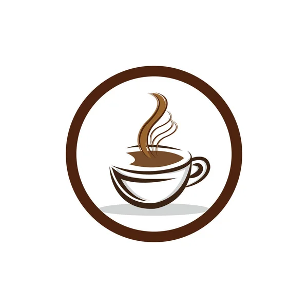 Modello Illustrazione Vettoriale Icona Chicco Caffè — Vettoriale Stock
