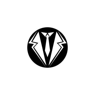 Siyah mafya adamları smokin sembolü vektör logosu