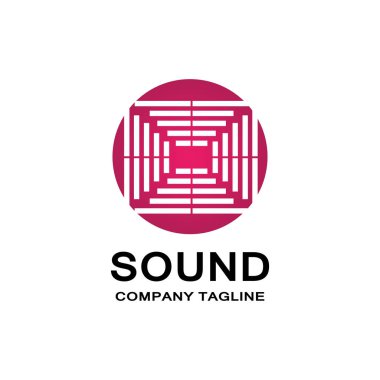 müzik ses dalgası logo vektörü, hoparlör ve kulaklık