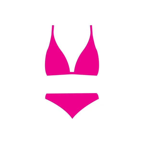 Sommer Sexy Frauenkleidung Bikini Logo Symbol Symbol — Stockvektor