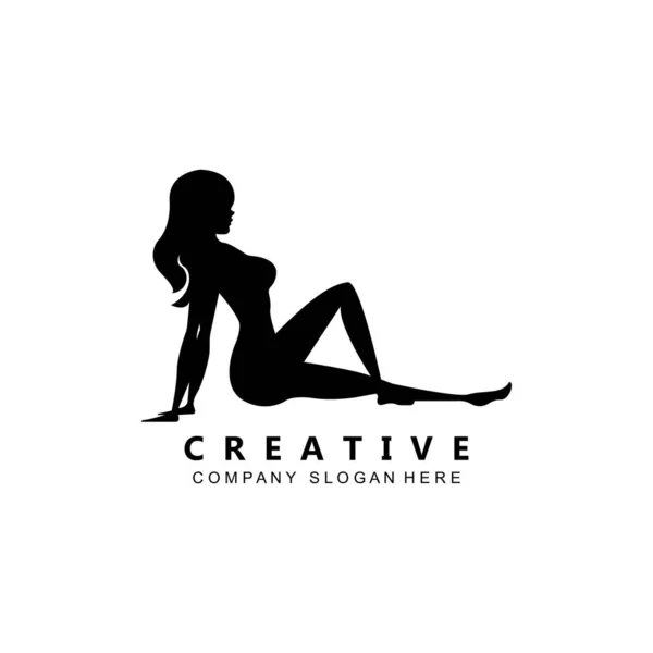 Zomer Sexy Vrouwen Kleding Bikini Logo Symbool — Stockvector