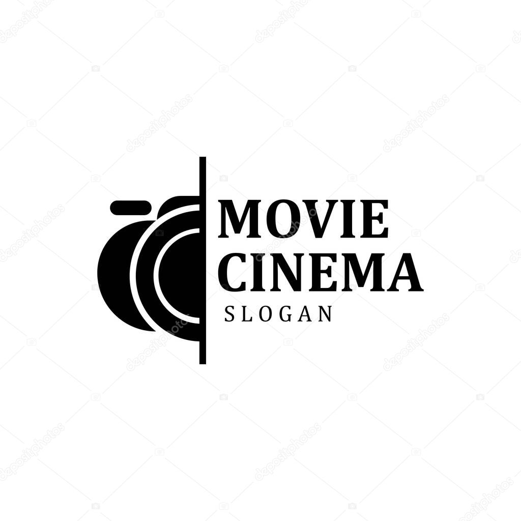 Video camera, film player and recorder logo icon symbol