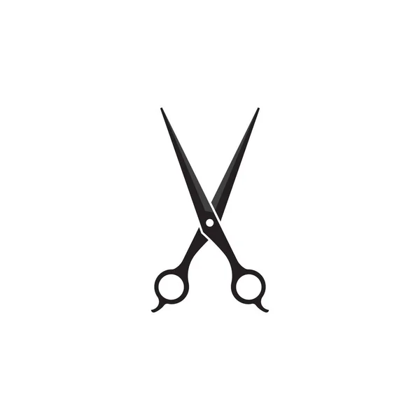 Barbeiro Ferramenta Tesoura Logotipo Ícone Fundo Símbolo — Vetor de Stock