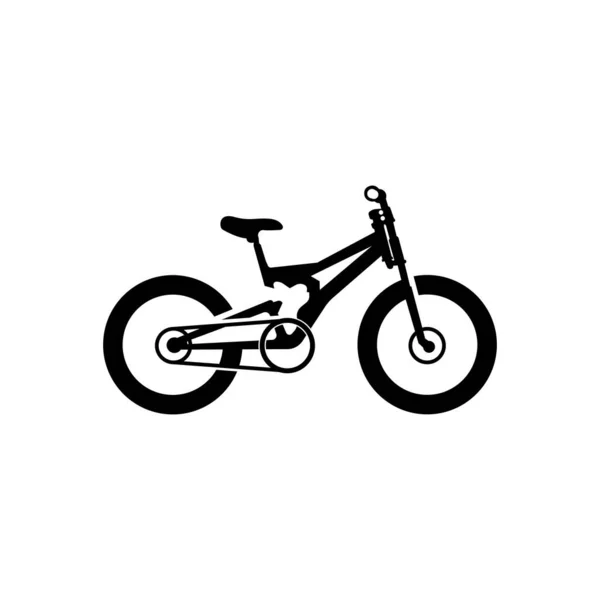 Sepeda Logo Ikon Vektor Kendaraan Untuk Olahraga Balap Santai Menuruni - Stok Vektor