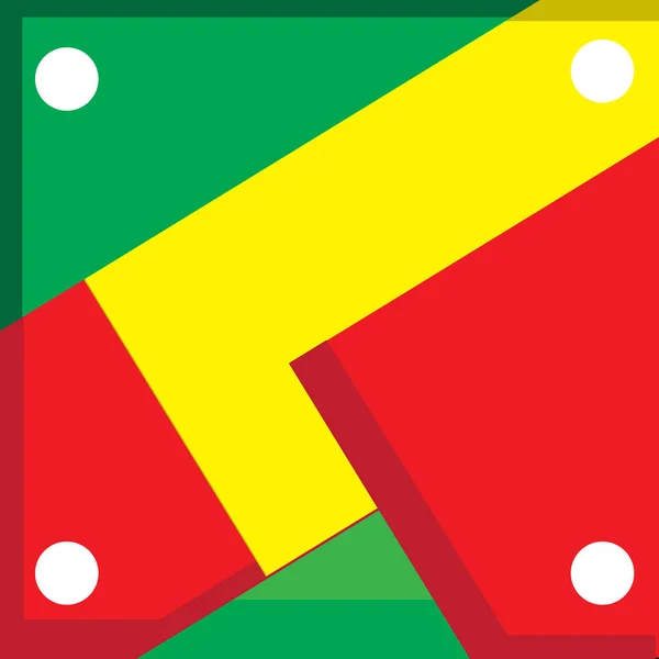 Ikon Vektor Sejarah Hitam Hari Templat Bendera Afrika Poster Latar - Stok Vektor