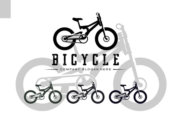 Bicicleta Logo Icon Vector Veículo Para Esportes Corrida Casual Downhill —  Vetores de Stock