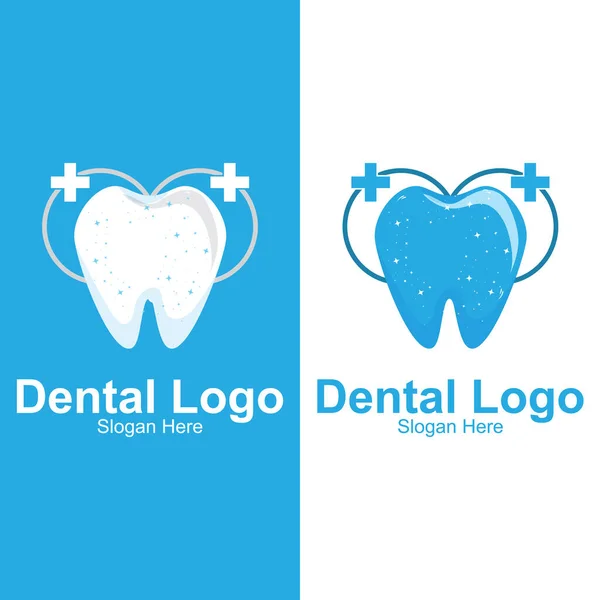 Wektor Logo Zdrowia Stomatologicznego Przechowywanie Opieka Nad Zębami Projektowanie Ekranu — Wektor stockowy