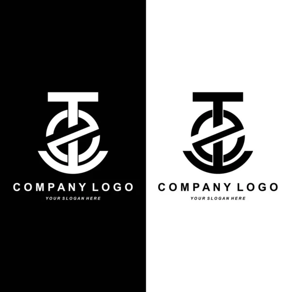 Font Logo Letter Icon Vector Company Brand Design Illustration Sticker — Stock Vector