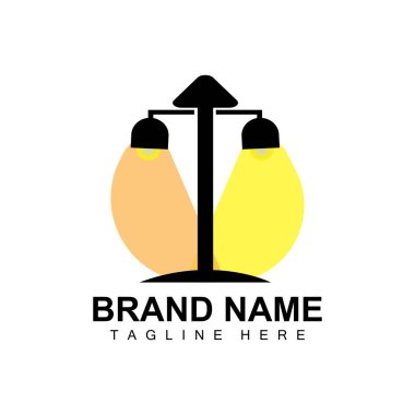 Fener Lambası Logosu Tasarımı, Yaşam Işıklandırma Vektörü, Lamba Logosu İllüstrasyonu, Ürün Markası