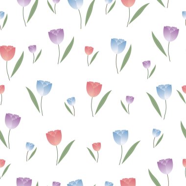 Lale desensiz çiçek arkaplan desenleri baskılar, moda, duvar kağıtları, kumaşlar, tekstil için kullanılan renkli tasarımlar.