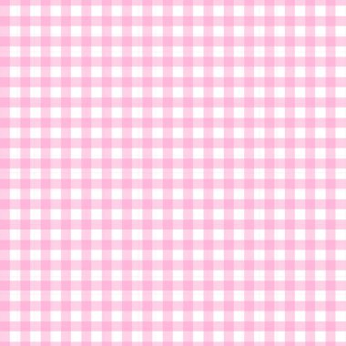 Baskı, duvar kâğıdı, tekstil, arka plan kontrollü masa örtüsü için pastel pembe ve beyaz renksiz ekoseli Tartan desenli ekoseli vektör.