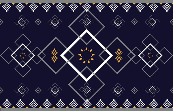 Geometric Ikat Pattern Traditional Ethnic Design Background Carpet Wallpaper Clothing — Stock Vector