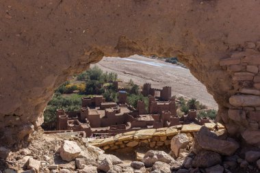 Ait Benhaddou, Ouarzazate, Fas 'ta eski bir çöl kenti.