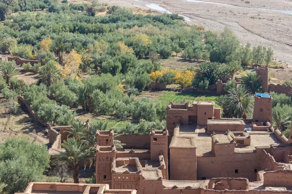 Старый Пустынный Укрепленный Город Айт Бенхадду Уарзазазат Марокко — стоковое фото