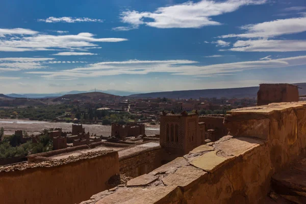 Οχυρωμένα Σπίτια Χωριό Και Πηλό Ait Benhaddou Μαρόκο — Φωτογραφία Αρχείου
