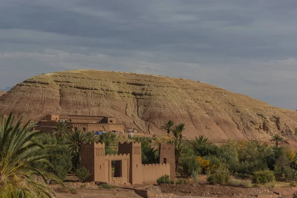 Kasbah Ait Μπεν Χαντού Στην Οροσειρά Του Άτλαντα Του Μαρόκου — Φωτογραφία Αρχείου