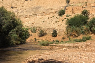 Bzou köyünde yürüyüş, Azilal Fas
