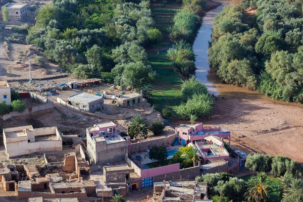 Senderismo Pueblo Bzou Azilal Marruecos —  Fotos de Stock