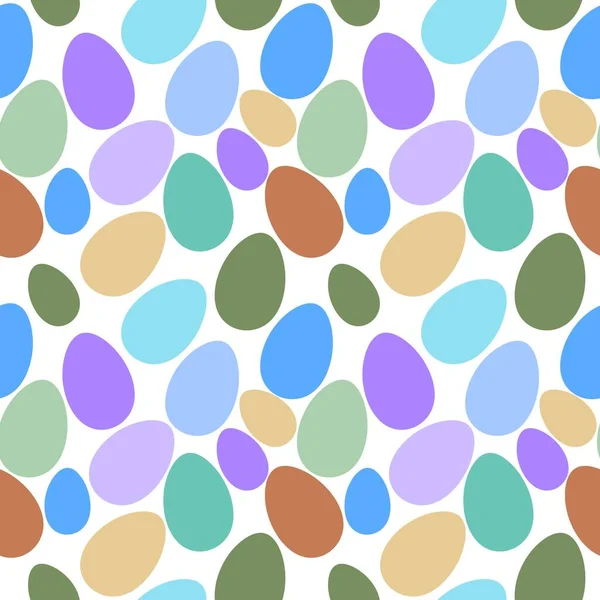 Seamless Easter pattern with eggs — Stock Photo, Image