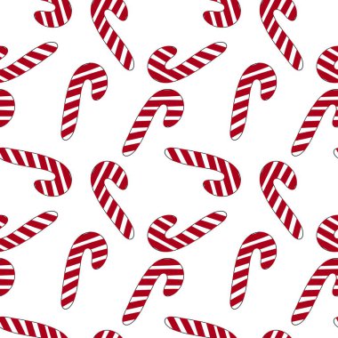 Beyaz arkaplanda kusursuz yeni yıl deseni 