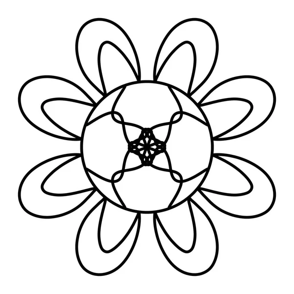 Doodle con flores geométricas para papel pintado —  Fotos de Stock