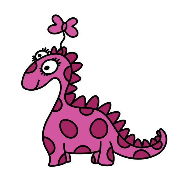 Doodle Kids Cartoon Dinosaurus Voor Stoffen Textiel Linnengoed Geschenken — Stockfoto