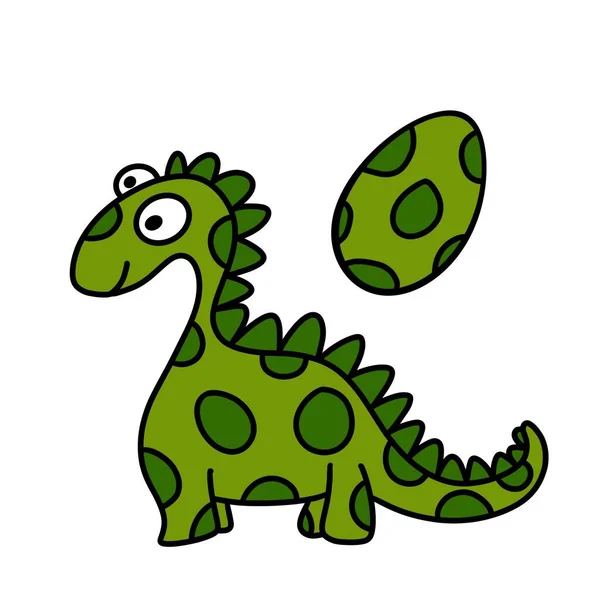 Doodle Dinosaurio Dibujos Animados Para Niños Para Telas Textiles Ropa — Foto de Stock