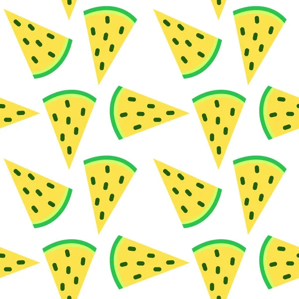 Seamless fruit pattern with watermelon for fabrics and textiles — Stock Photo, Image