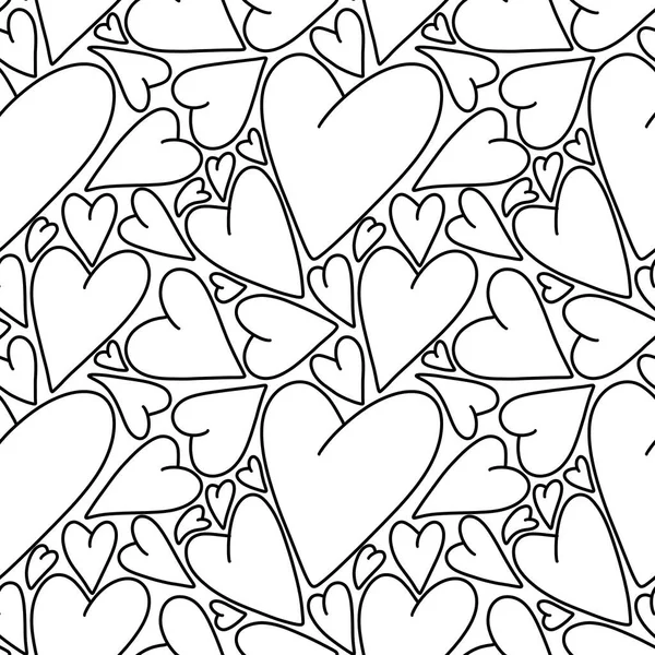 Απρόσκοπτη Αγίου Βαλεντίνου μοτίβο με καρδιές για καρτ ποστάλ και δώρα και κάρτες — Φωτογραφία Αρχείου