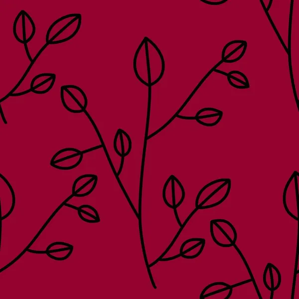 Motif sans couture avec fleur sur fond rouge pour textiles — Photo