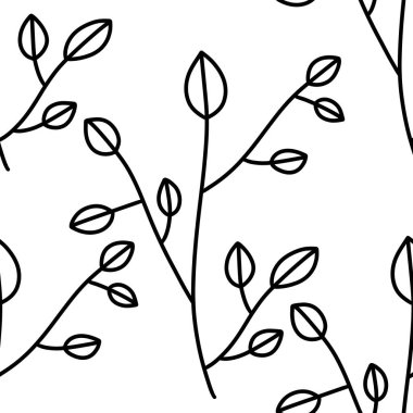 Beyaz arkaplanda tekstil için çiçekli pürüzsüz desen