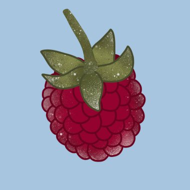 Hediyeler ve kumaşlar için kırmızı ahududu karala 