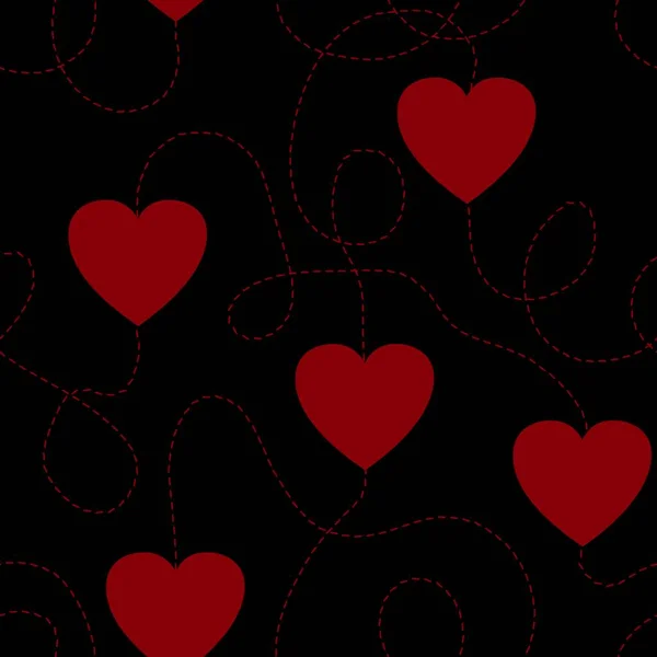 Απρόσκοπτη Αγίου Βαλεντίνου μοτίβο με καρδιές για καρτ ποστάλ και δώρα και κάρτες — Φωτογραφία Αρχείου