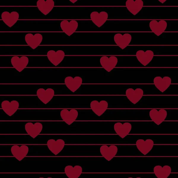 Naadloze valentijnspatroon met hartjes voor ansichtkaarten en cadeautjes en kaarten — Stockfoto