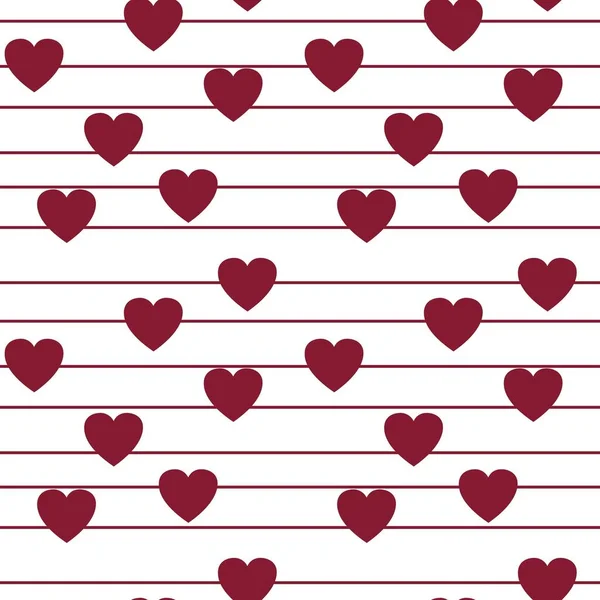 Seamless valentines pattern with hearts for postcard and gifts and cards — Stock Photo, Image